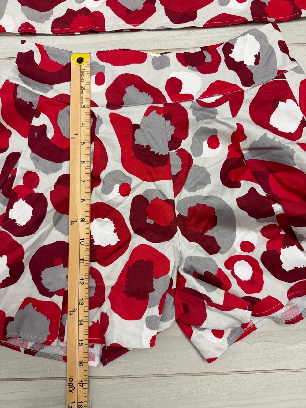 Emily McCarthy 2 Piece Set Red Leopard Zip Top & Pleated Skort NWT - Picture 10 of 11